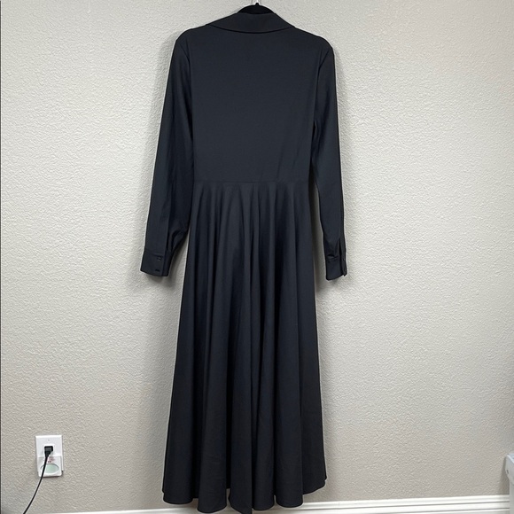 NWT Rosie Assoulin Sash Yay Dress Two Tone Wrap Maxi Black White Sz 8 - Picture 7 of 15